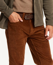 SUPERFINE CORD PANTS in SPANISH BROWN (F2670641WV)