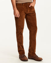 SUPERFINE CORD PANTS in SPANISH BROWN (F2670641WV)