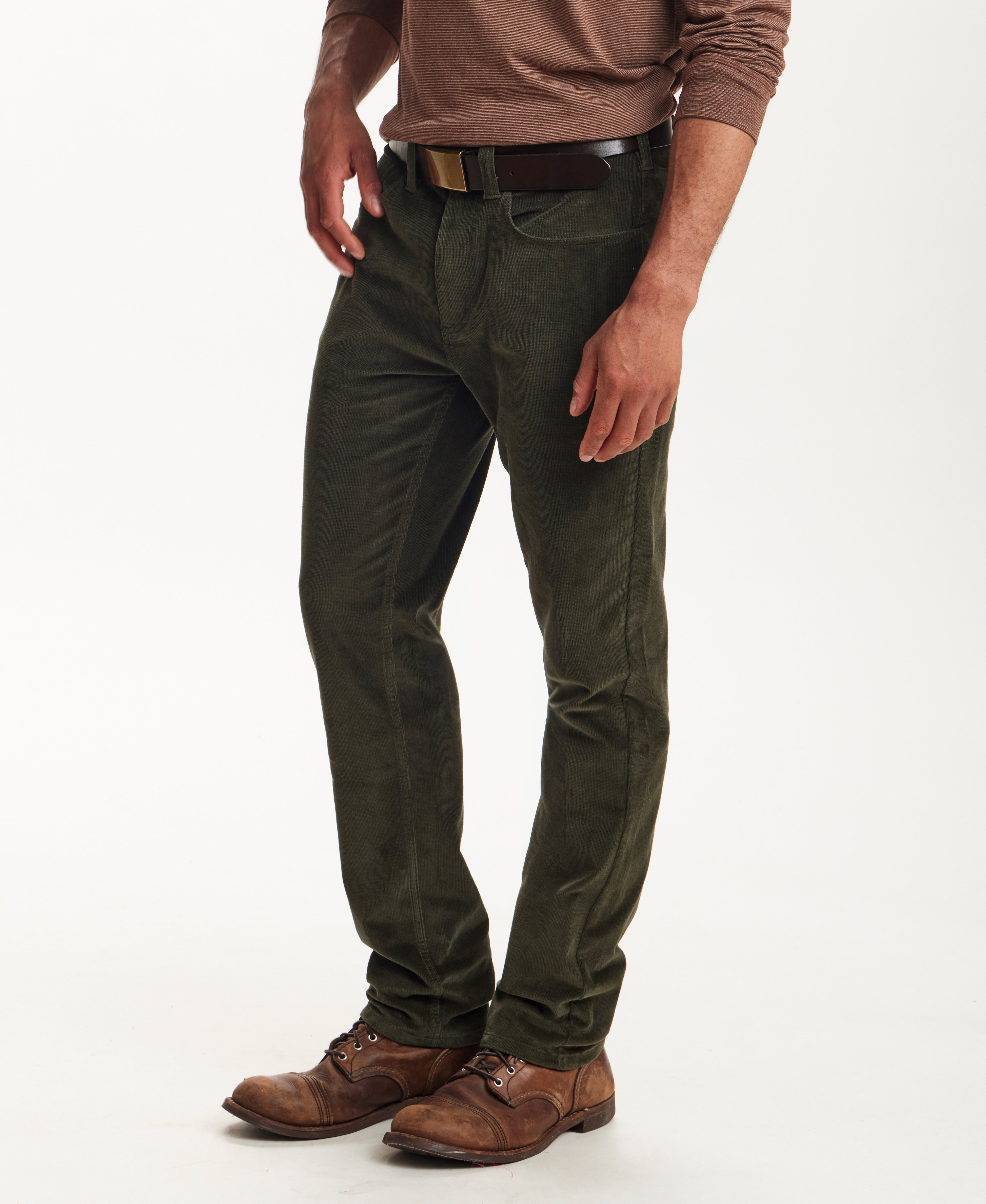 SUPERFINE CORD PANTS in FOREST NIGHT (F2670641WV)