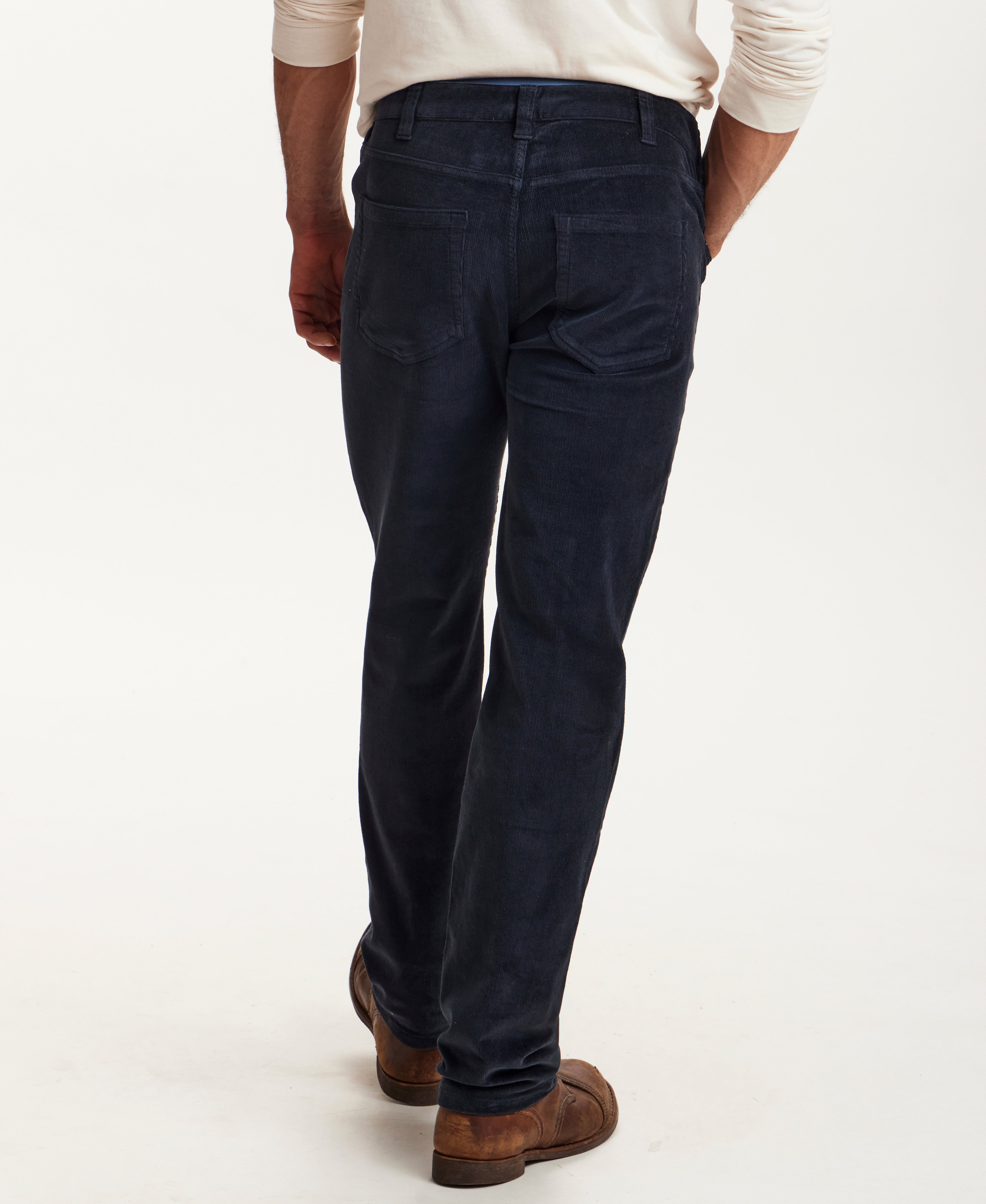 SUPERFINE CORD PANTS in MIDNIGHT NAVY (F2670641WV)