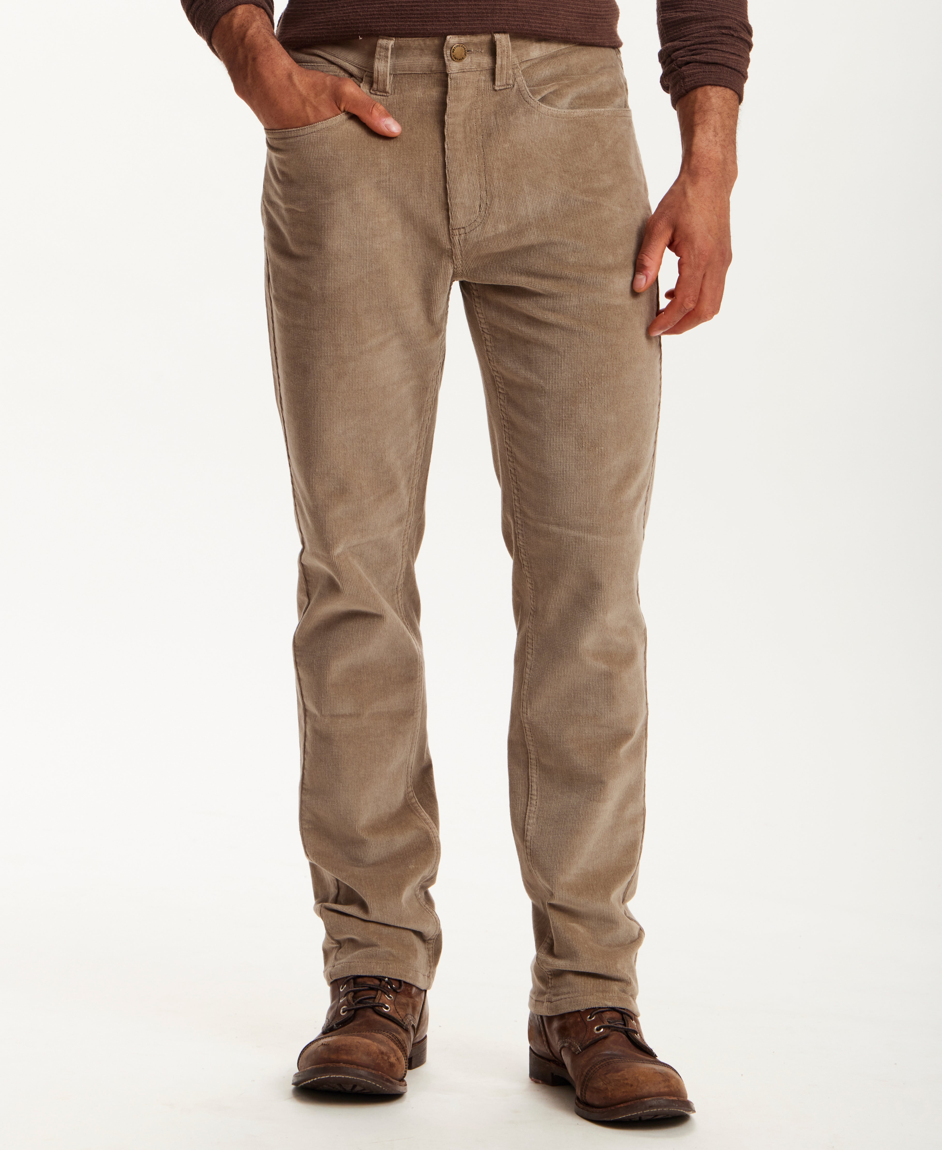 SUPERFINE CORD PANTS in STONE (F2670641WV)