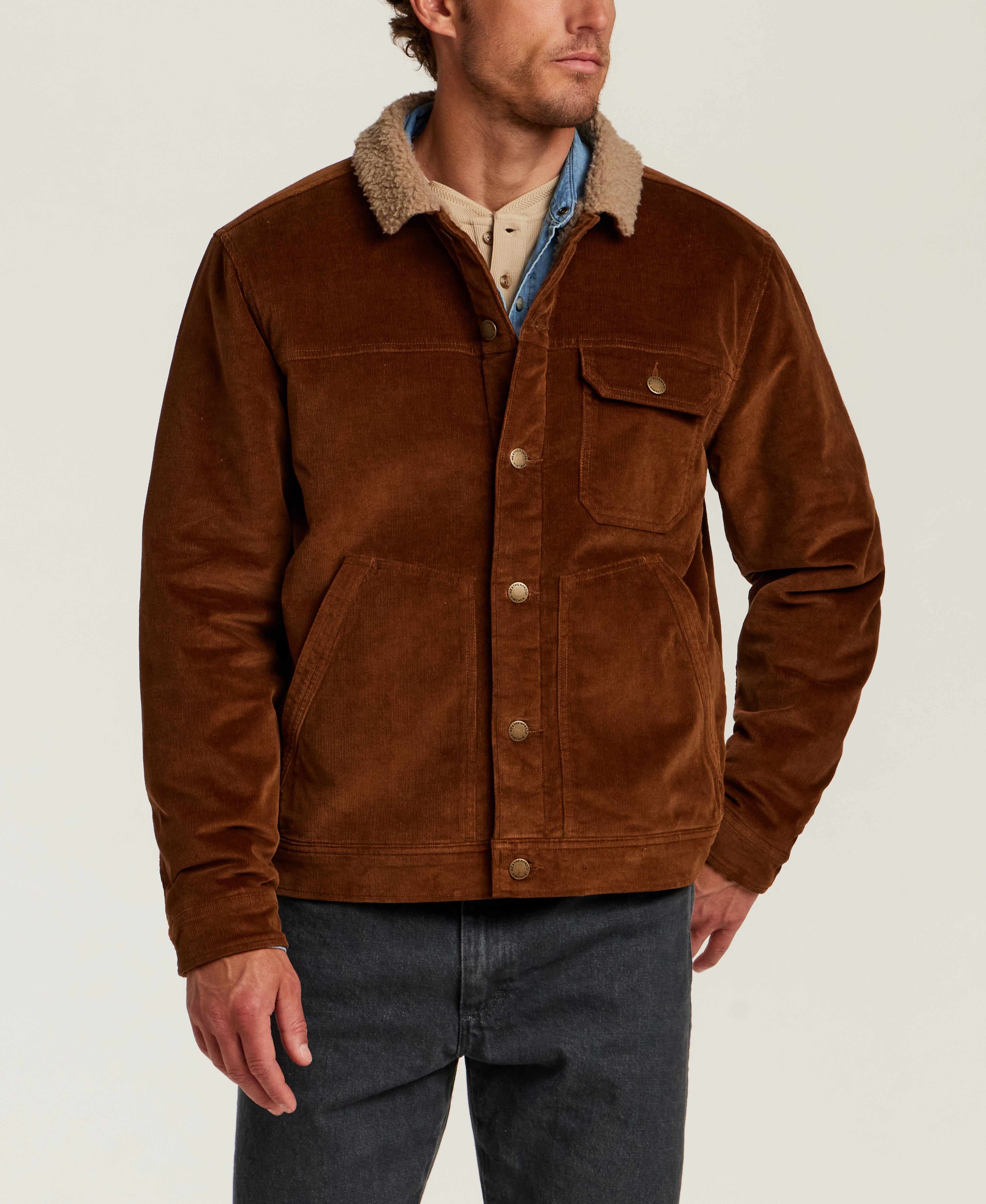 The Cord Rancher Jacket in Spanish Brown