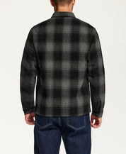 Faux Wool Utility Shirt Jacketing Phantom Night