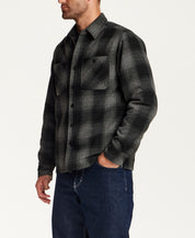 Faux Wool Utility Shirt Jacketing Phantom Night