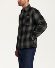 Faux Wool Utility Shirt Jacketing Phantom Night