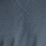 Long Sleeve Brushed Jersey Crew in Slate Blue Heather