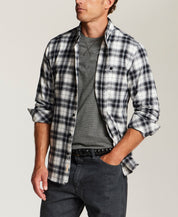 Fireside Holiday Flannel in Black and White