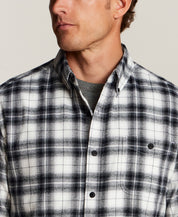 Fireside Holiday Flannel in Black and White