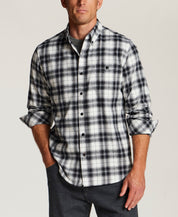 Fireside Holiday Flannel in Black and White
