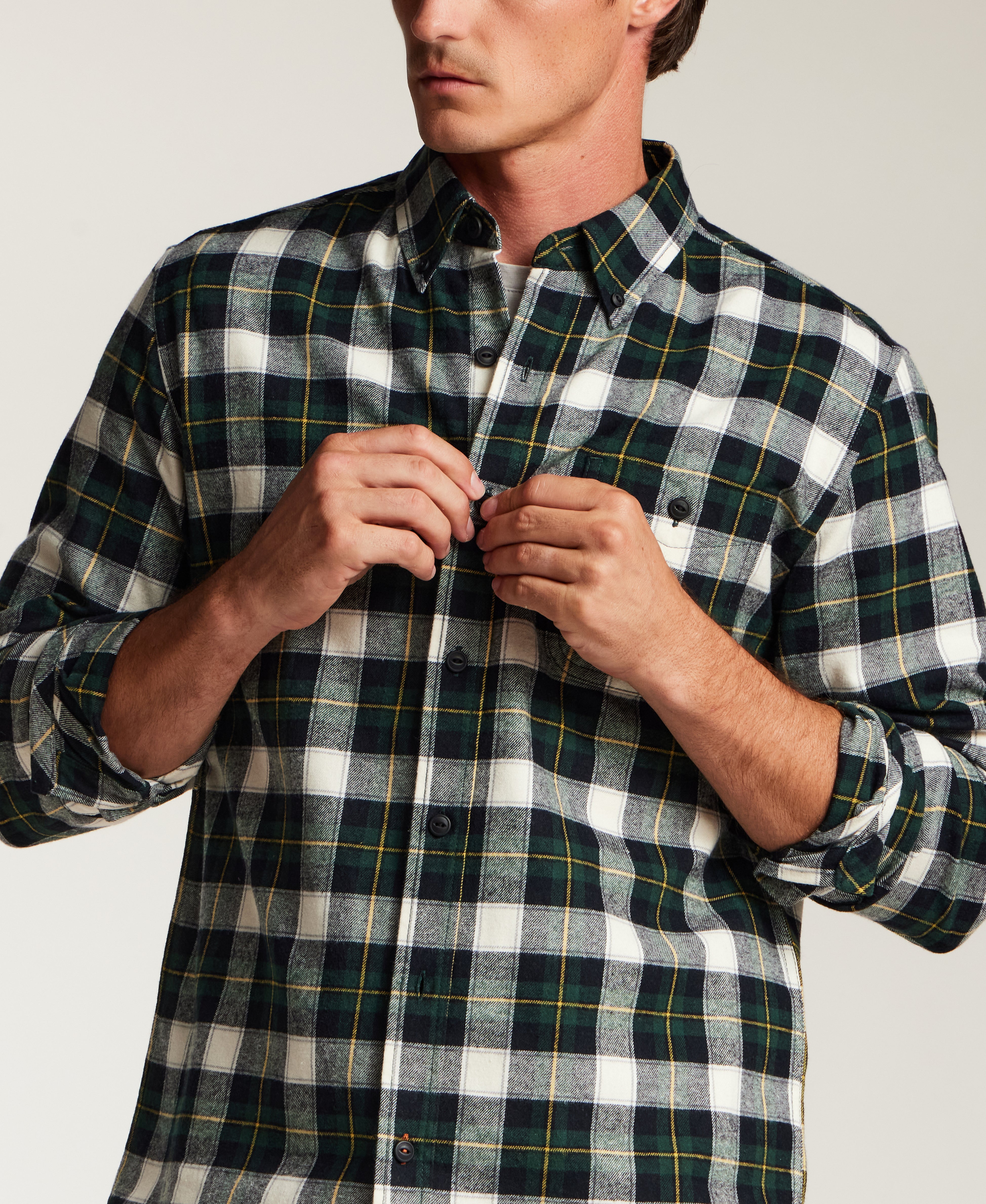 Fireside Holiday Flannel in Dark Spruce