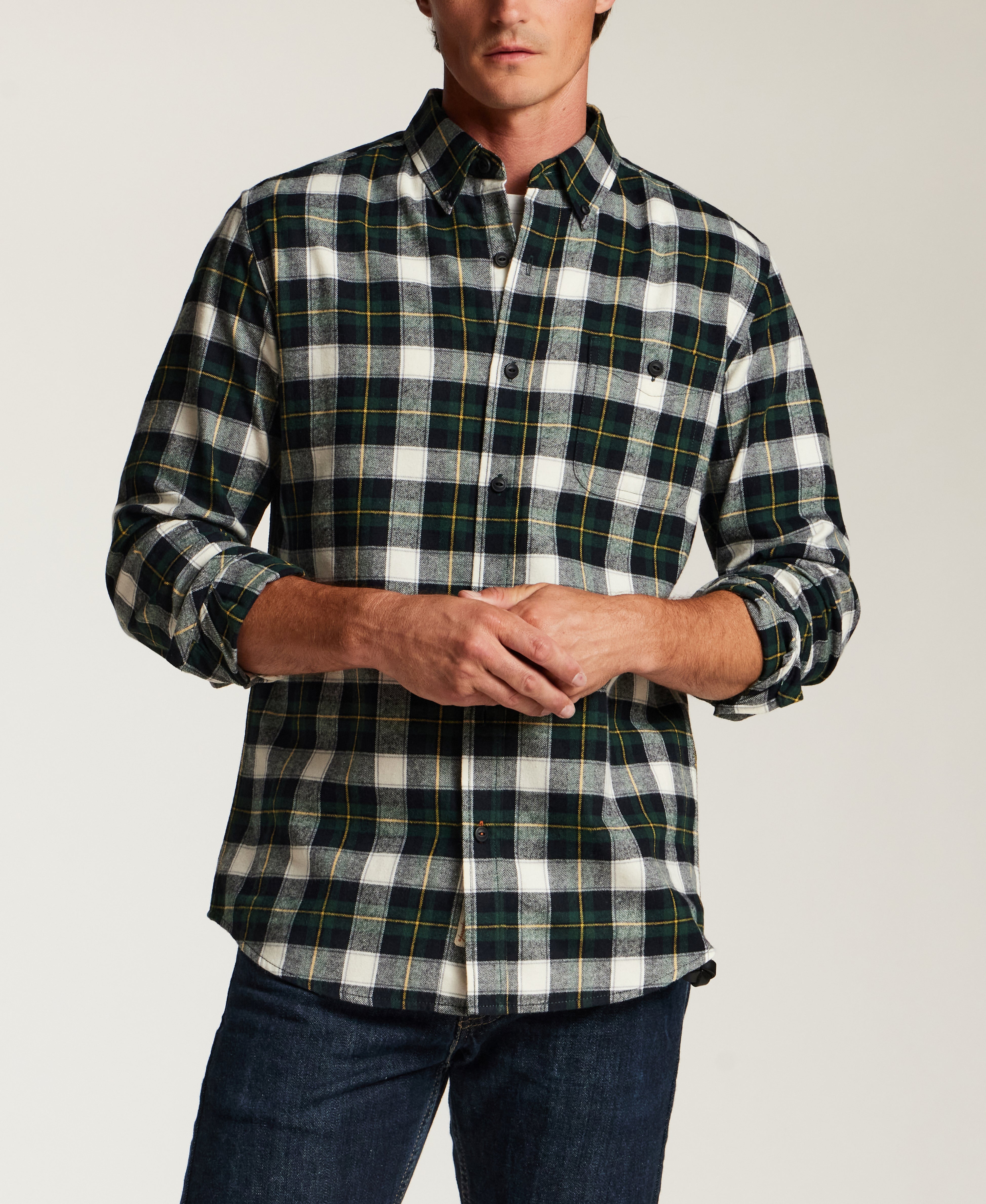 Fireside Holiday Flannel in Dark Spruce