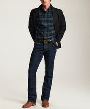 Fireside Holiday Flannel in Deep Forest