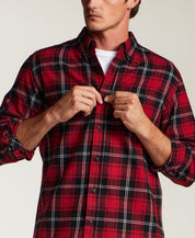 Fireside Holiday Flannel in Tango Red