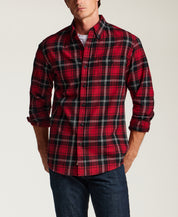 Fireside Holiday Flannel in Tango Red