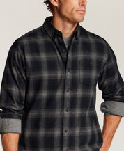 The Everyday Flannel in Black Onyx