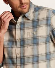 The Everyday Flannel in Blue Stone