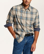 The Everyday Flannel in Blue Stone