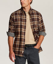 The Everyday Flannel in Brown Willow