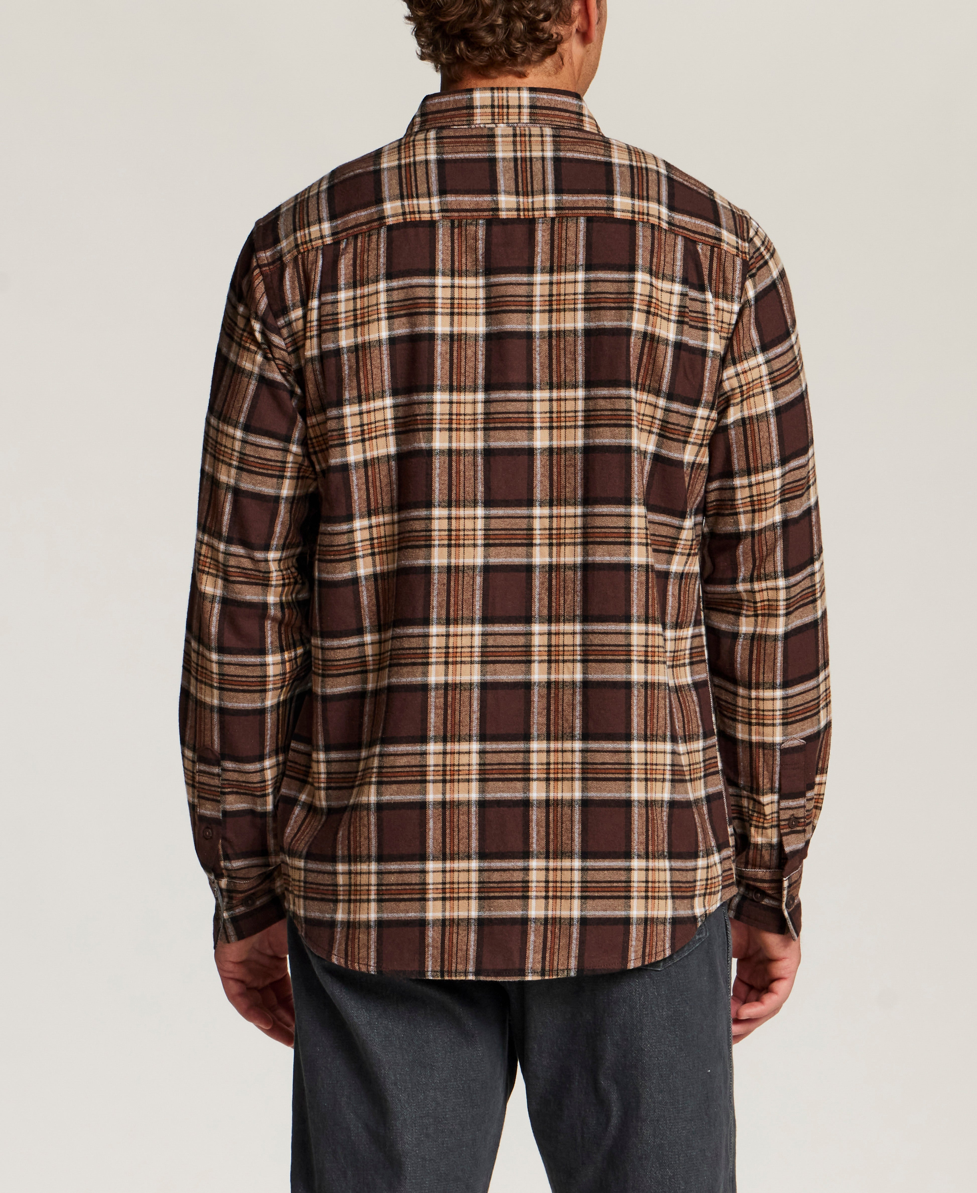 The Everyday Flannel in Brown Willow