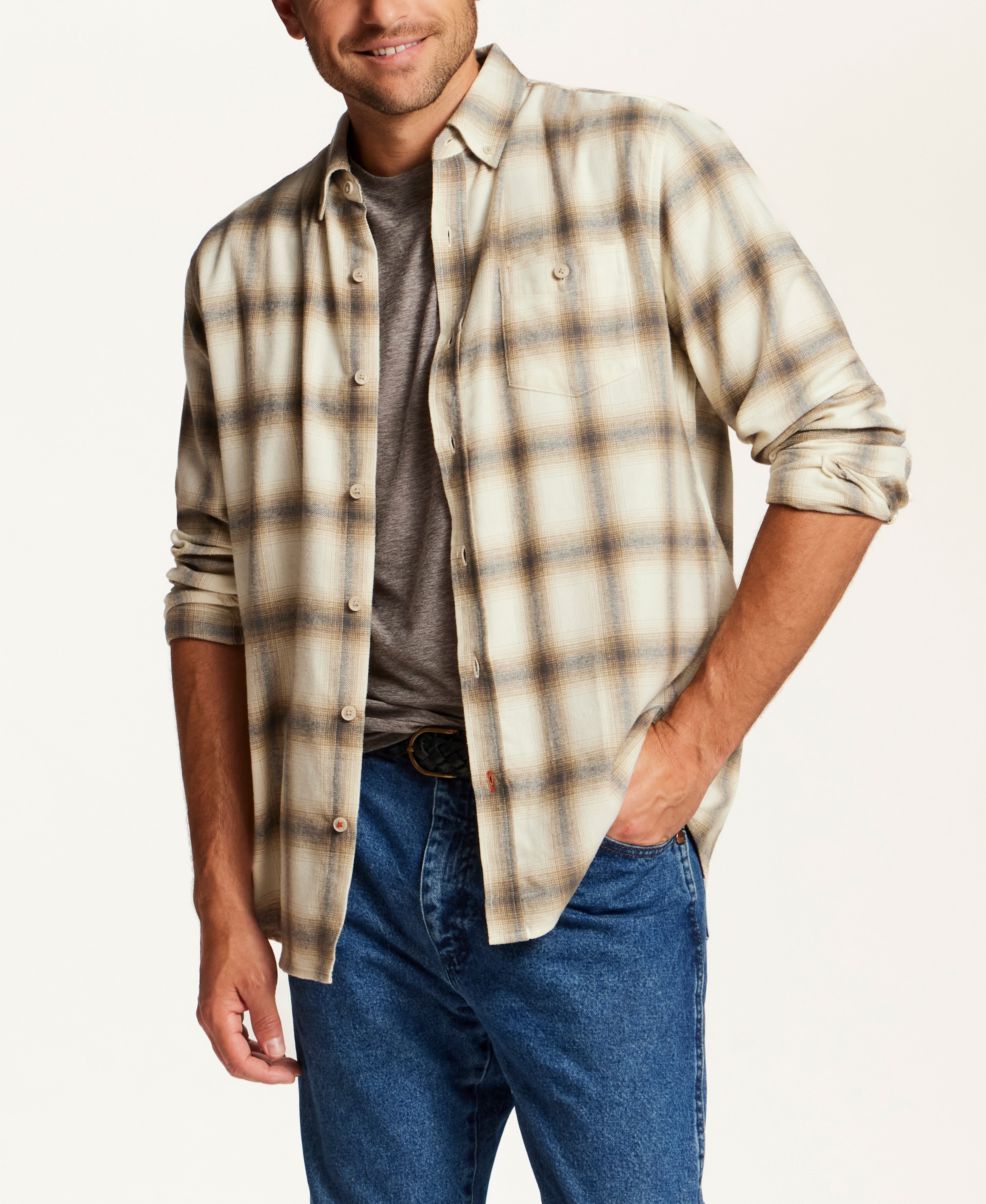 The Everyday Flannel in Cream