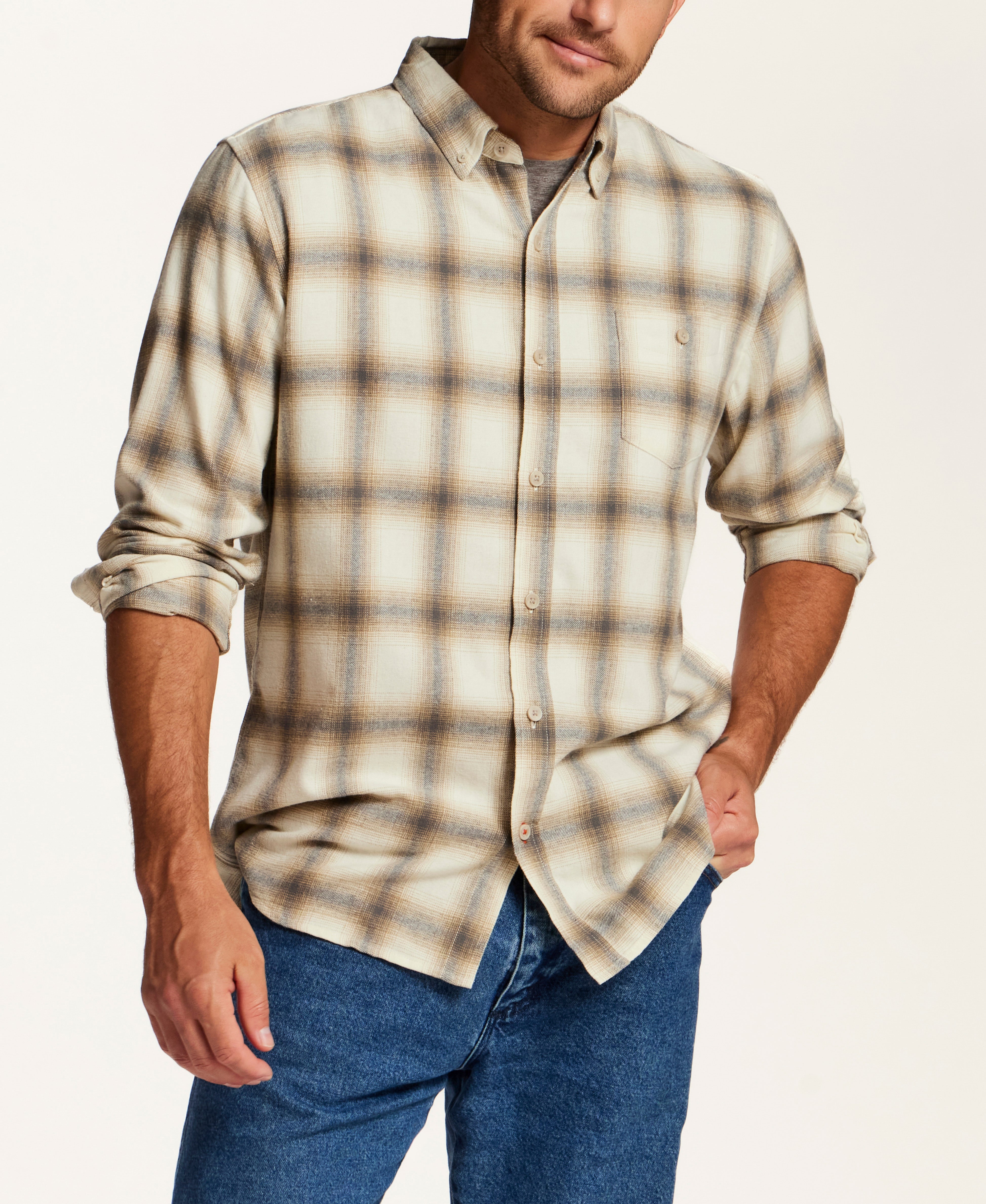 The Everyday Flannel in Cream