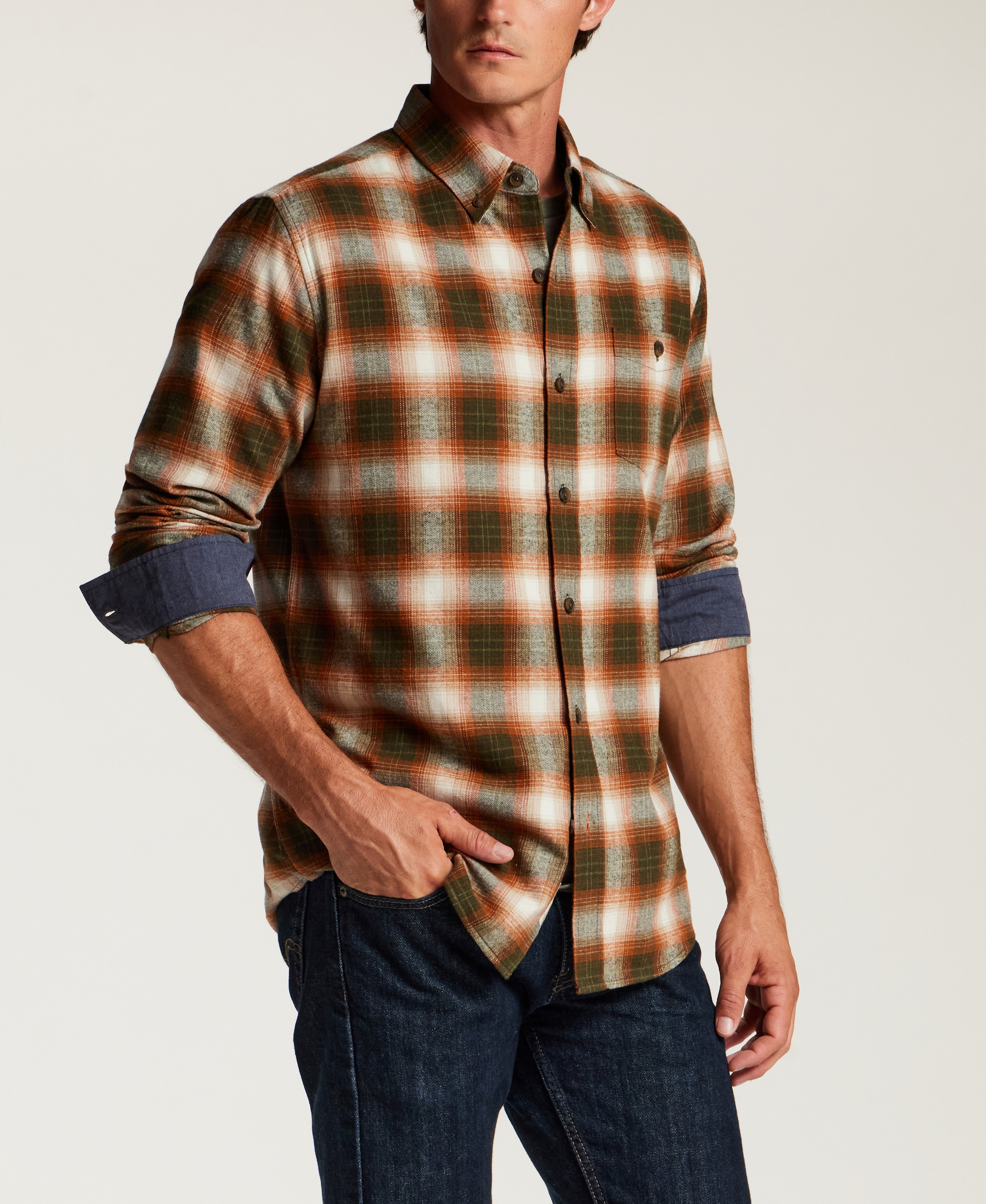 The Everyday Flannel in Dark Sage