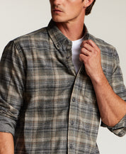 The Everyday Flannel in Gunmetal