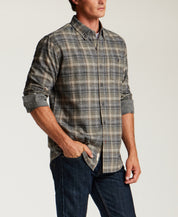 The Everyday Flannel in Gunmetal
