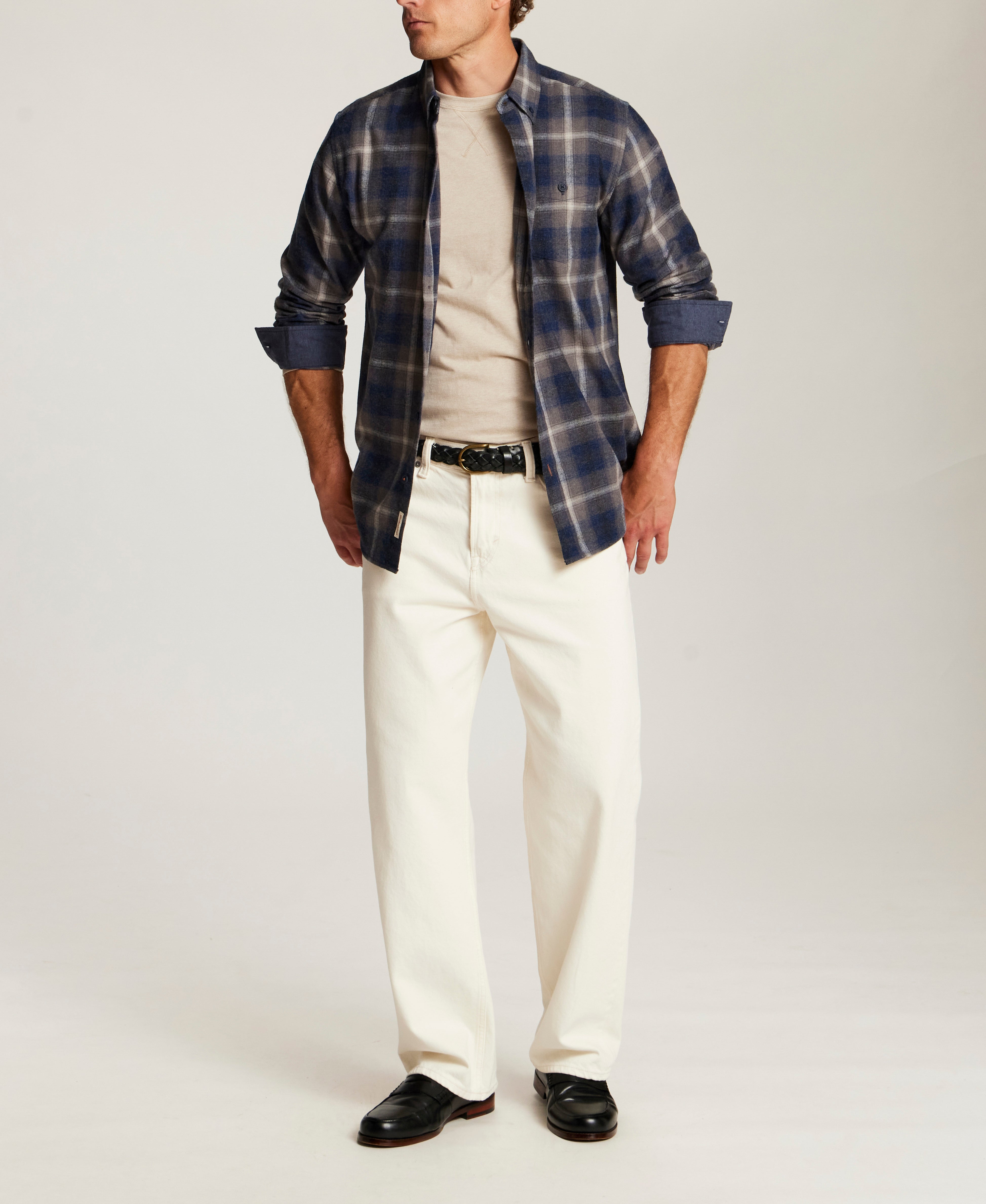 The Everyday Flannel in Indigo Sea