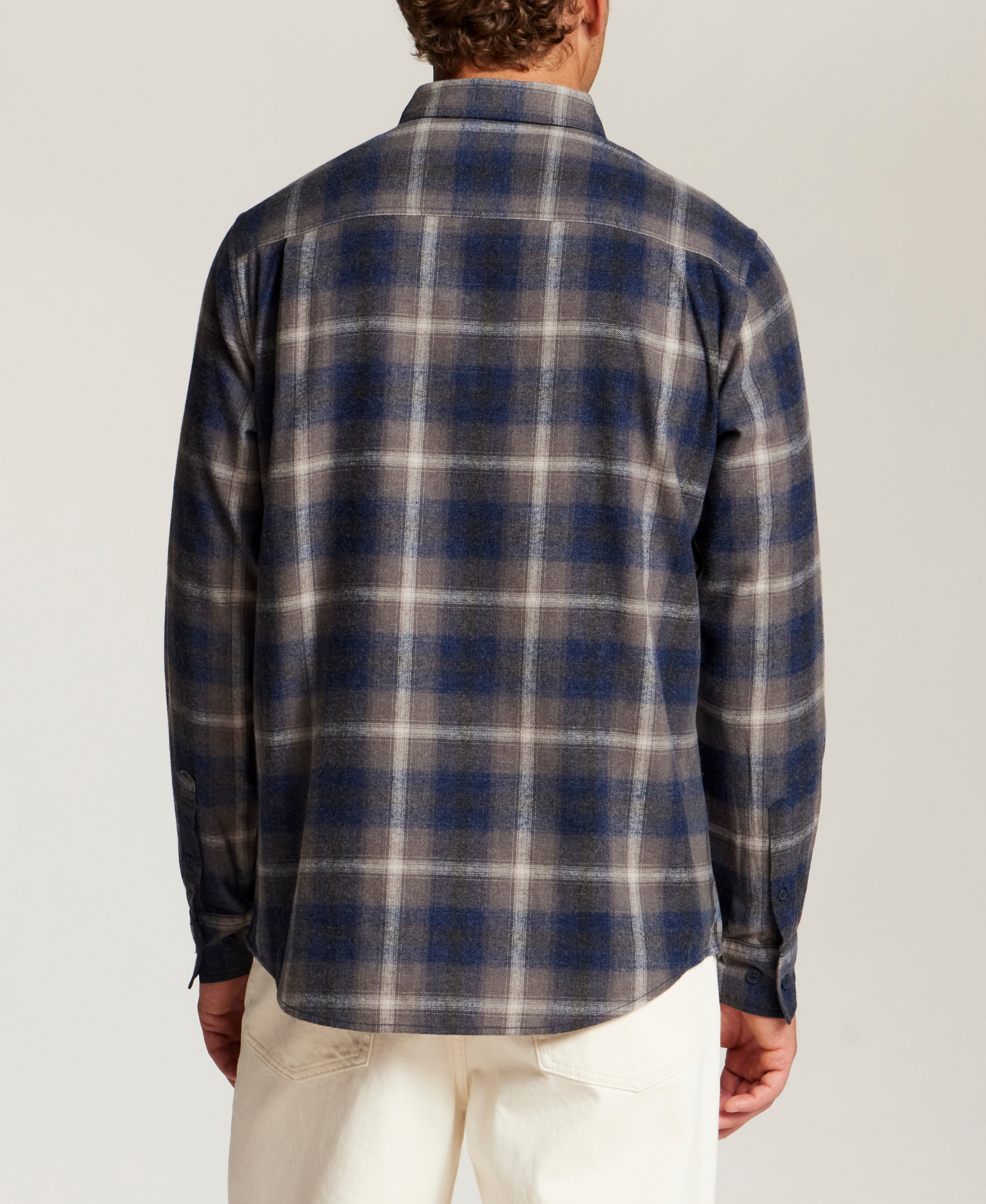 The Everyday Flannel in Indigo Sea