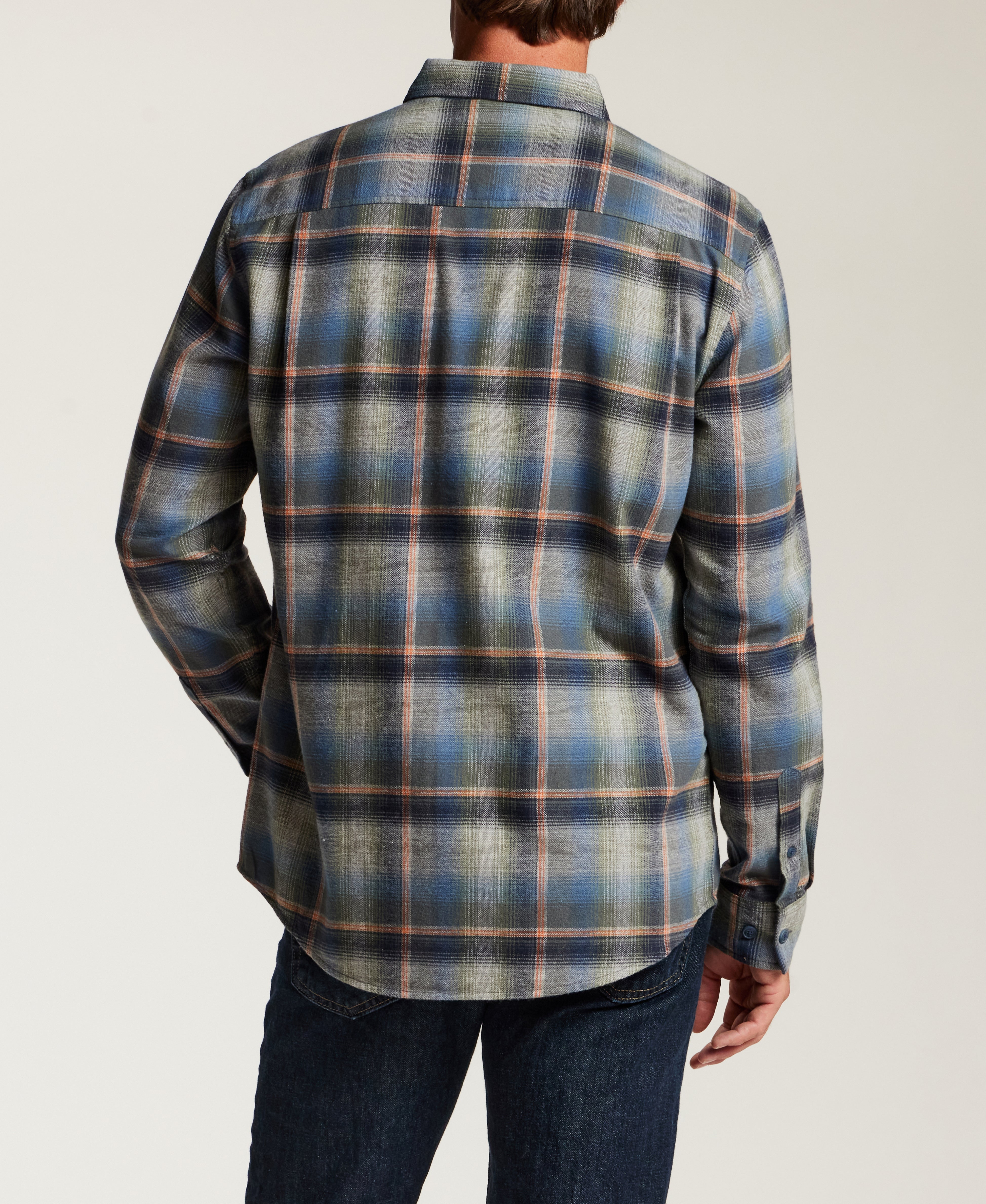 The Everyday Flannel in Moroccan Blue