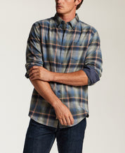 The Everyday Flannel in Moroccan Blue