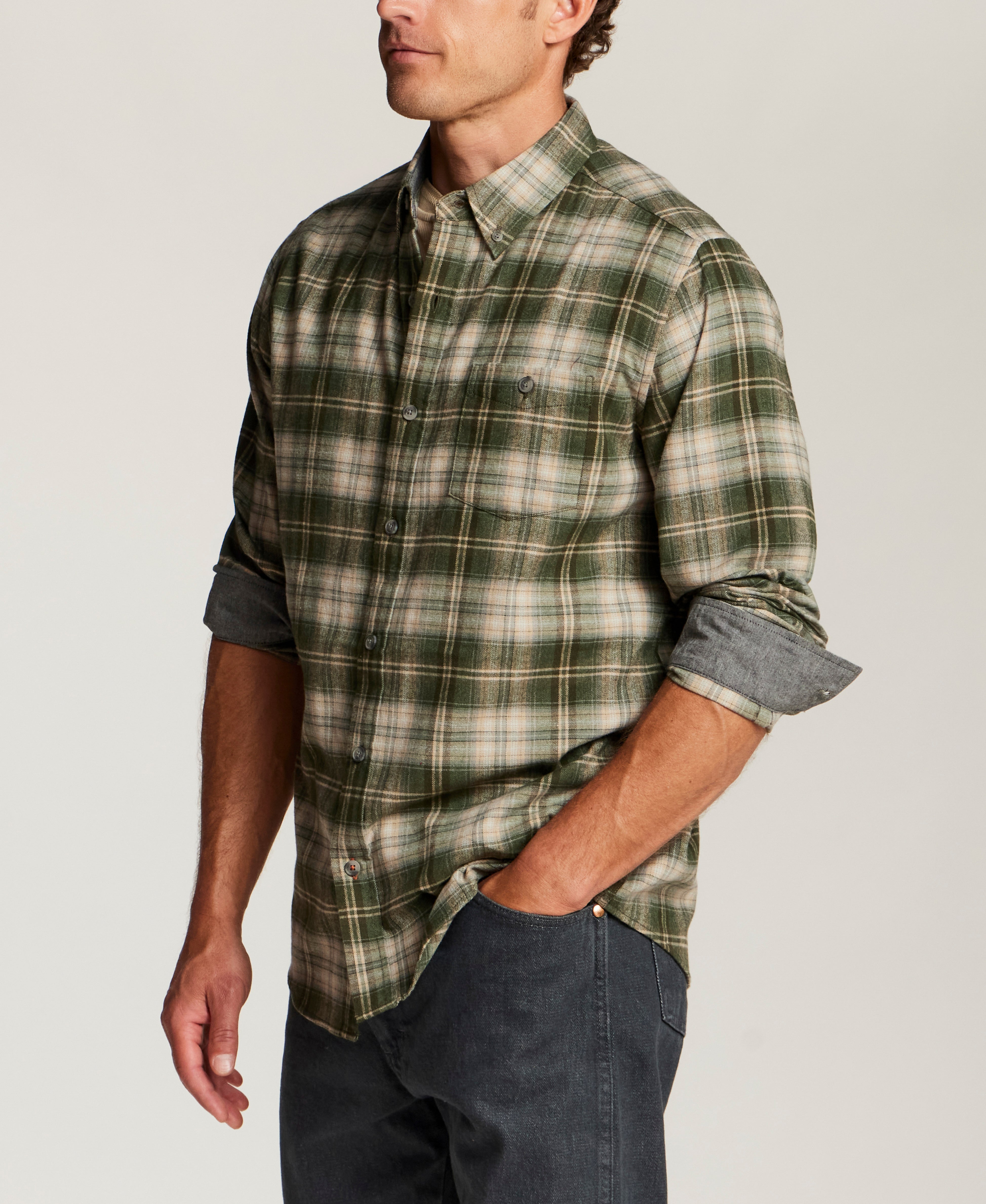 The Everyday Flannel in Rosin