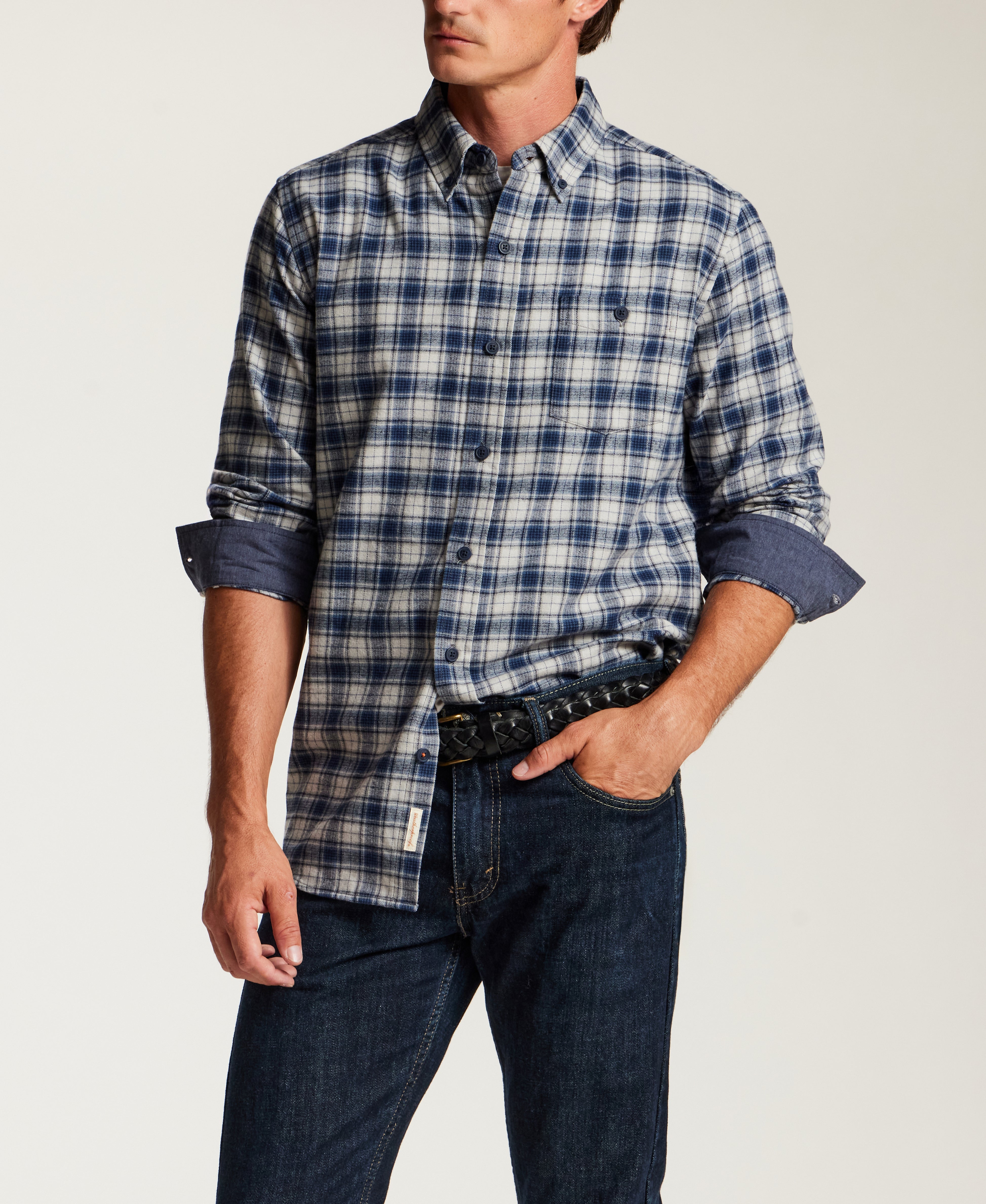 The Everyday Flannel in Vintage Indigo