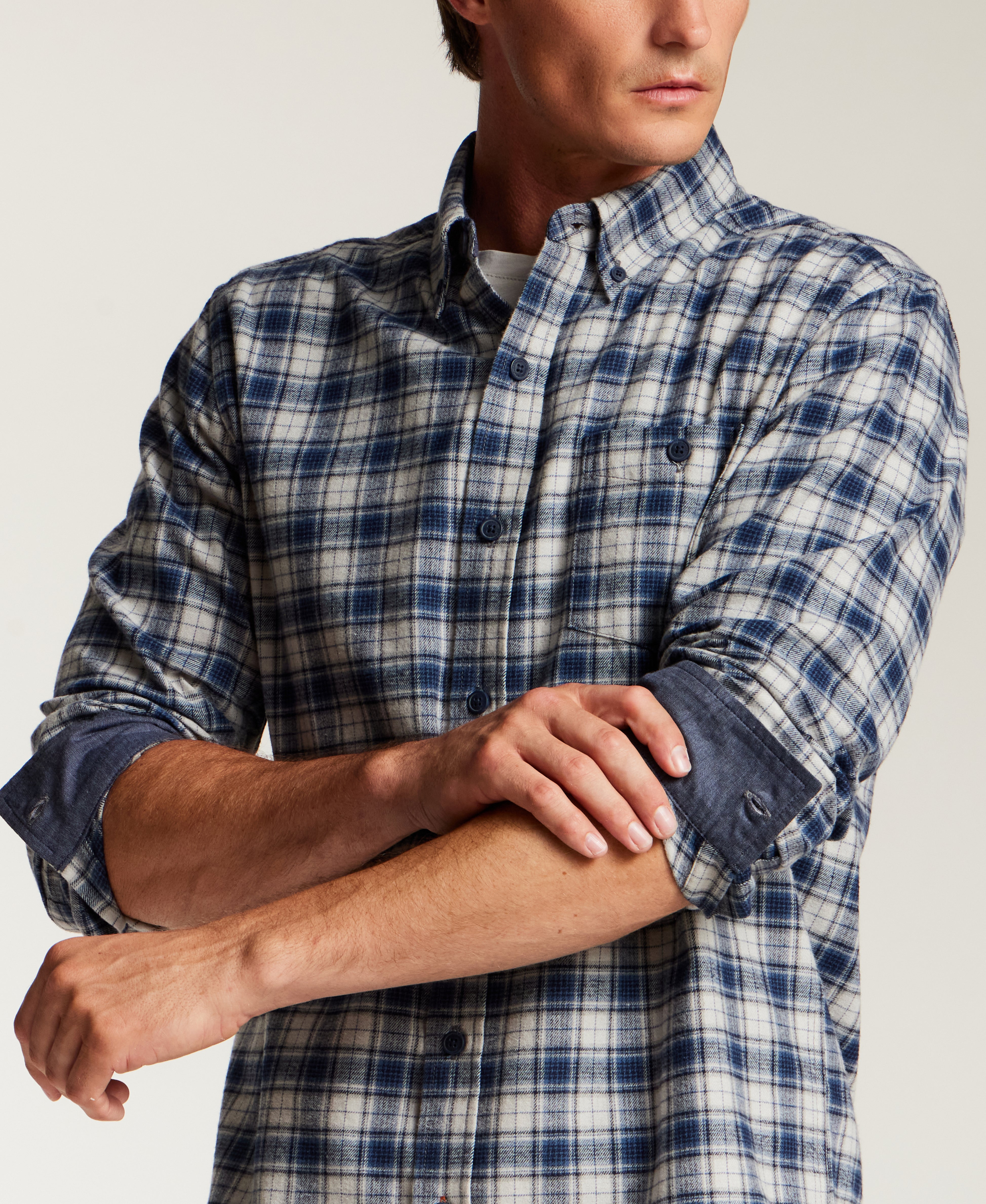 The Everyday Flannel in Vintage Indigo