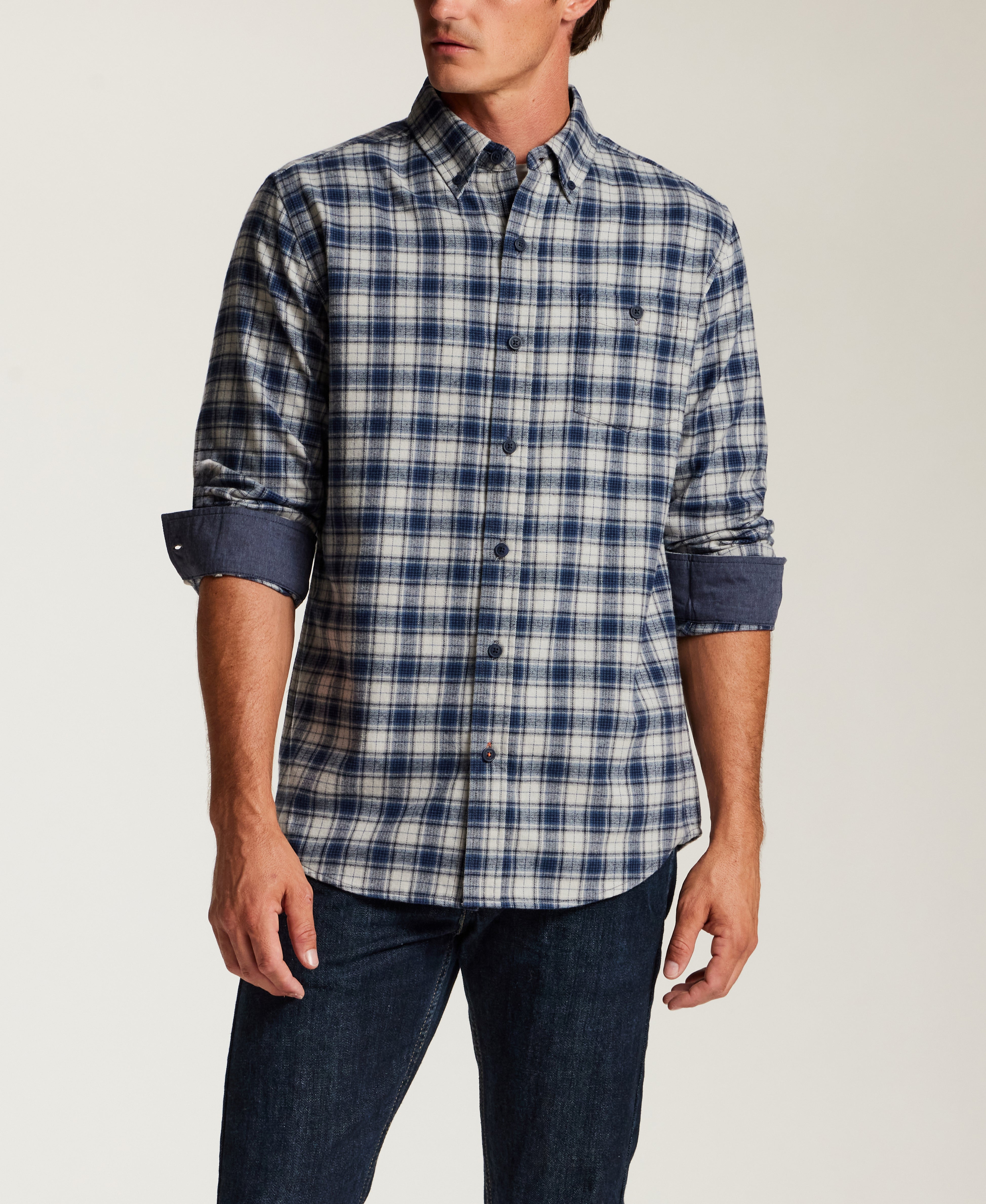The Everyday Flannel in Vintage Indigo