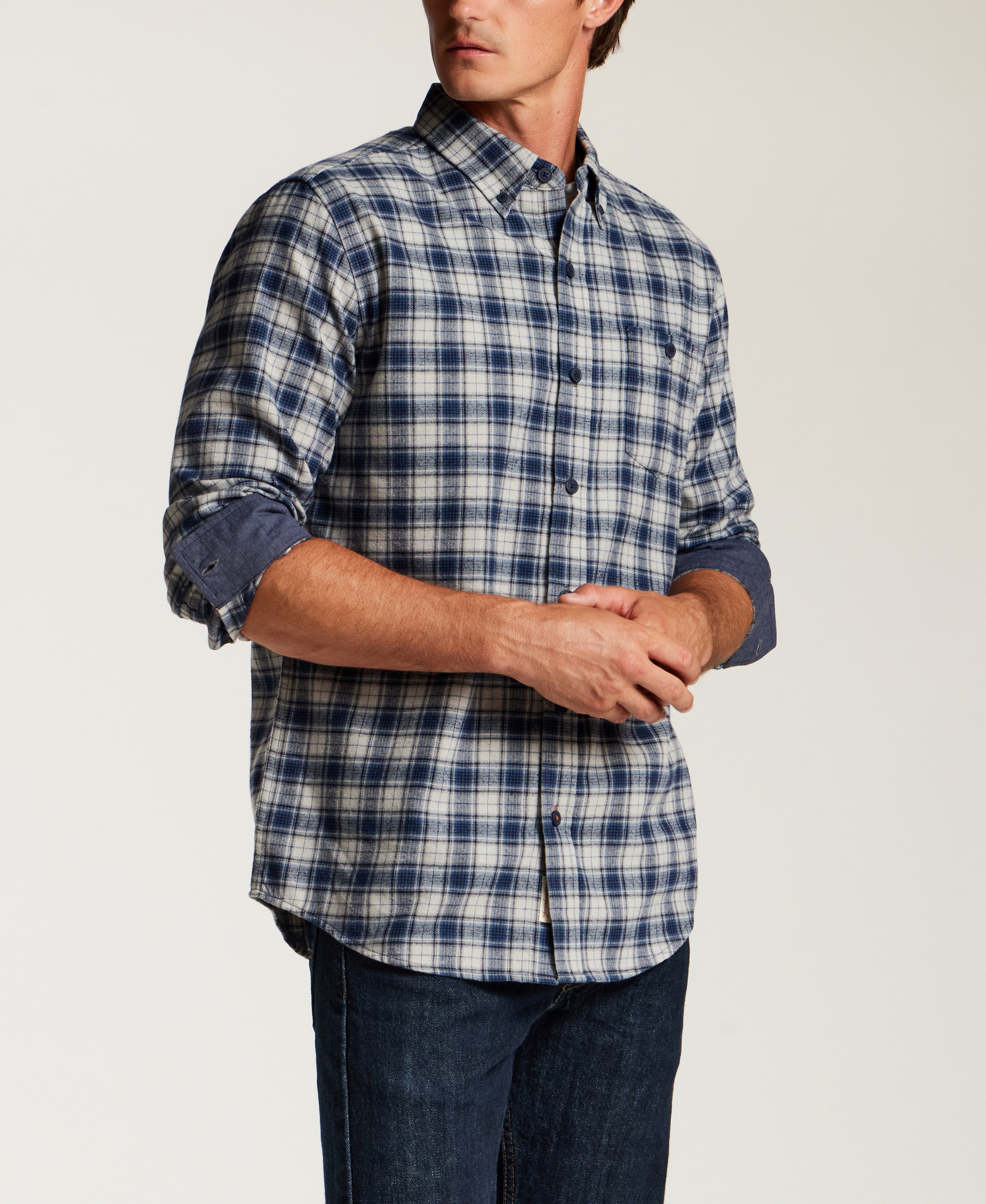 The Everyday Flannel in Vintage Indigo