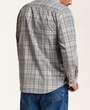 The Washed Cord Plaid Shirt in Tradewinds