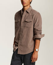 Western Corduroy Snap Shirt in Mountain Trail