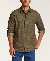 PEACH SLUB SOLID in FOREST NIGHT (F2685866WV)