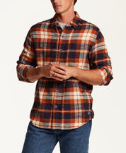 SLUB FLANNEL PLAID in GINGERBREAD (F2685929WV)