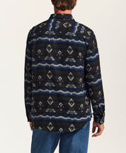 The Mesa Jacquard Overshirt in Peacoat
