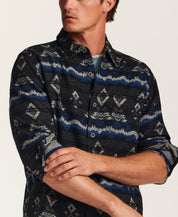 The Mesa Jacquard Overshirt in Peacoat
