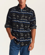 The Mesa Jacquard Overshirt in Peacoat