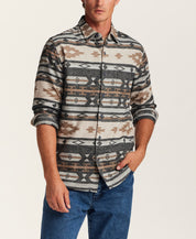 The Mesa Jacquard Overshirt in Raven