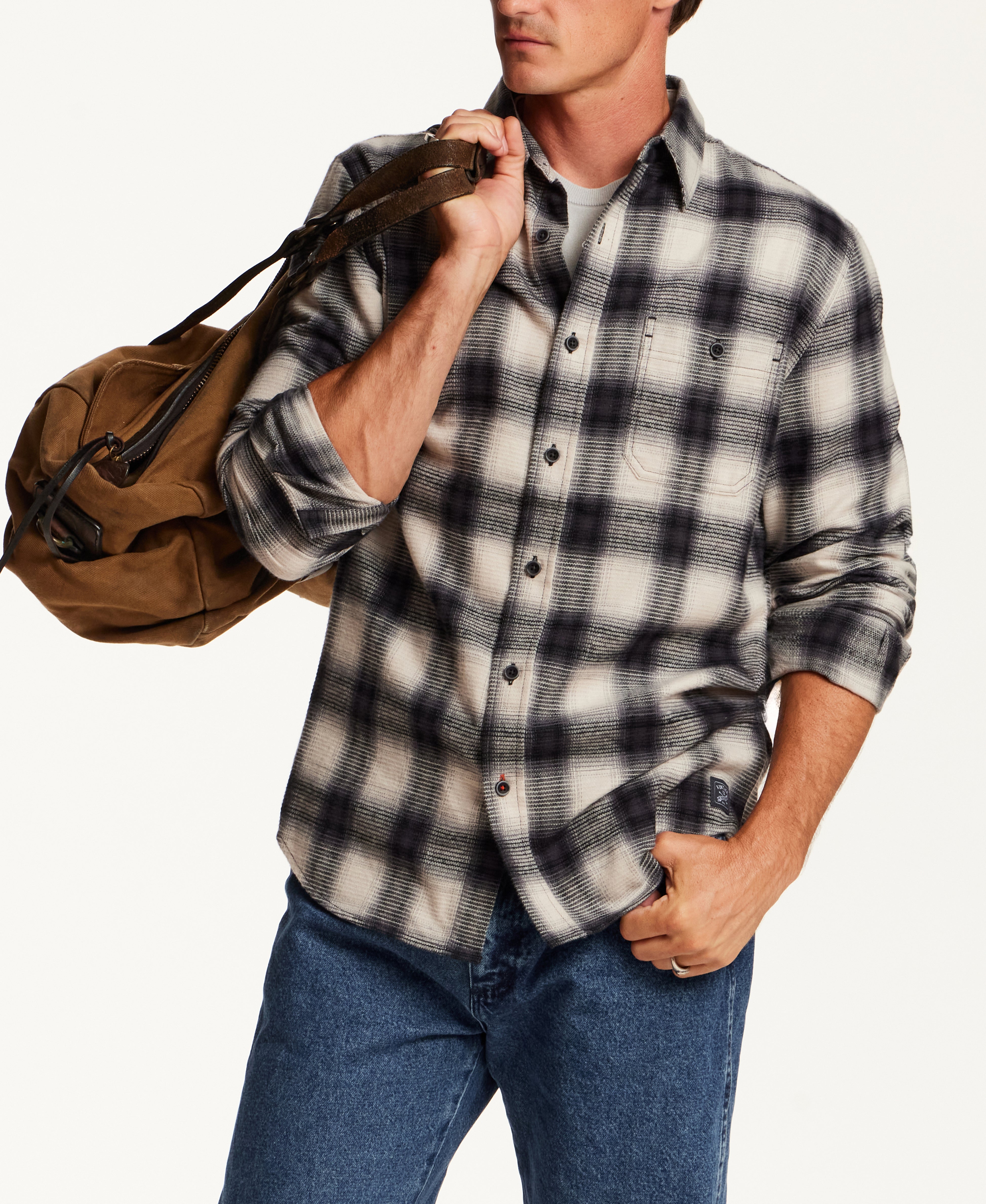 WAFFLE FLANNEL in SILVER LINING (F2685991WV)