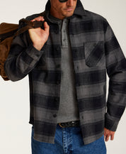 Lumberjack Plaid Shirt Jacket in Phantom