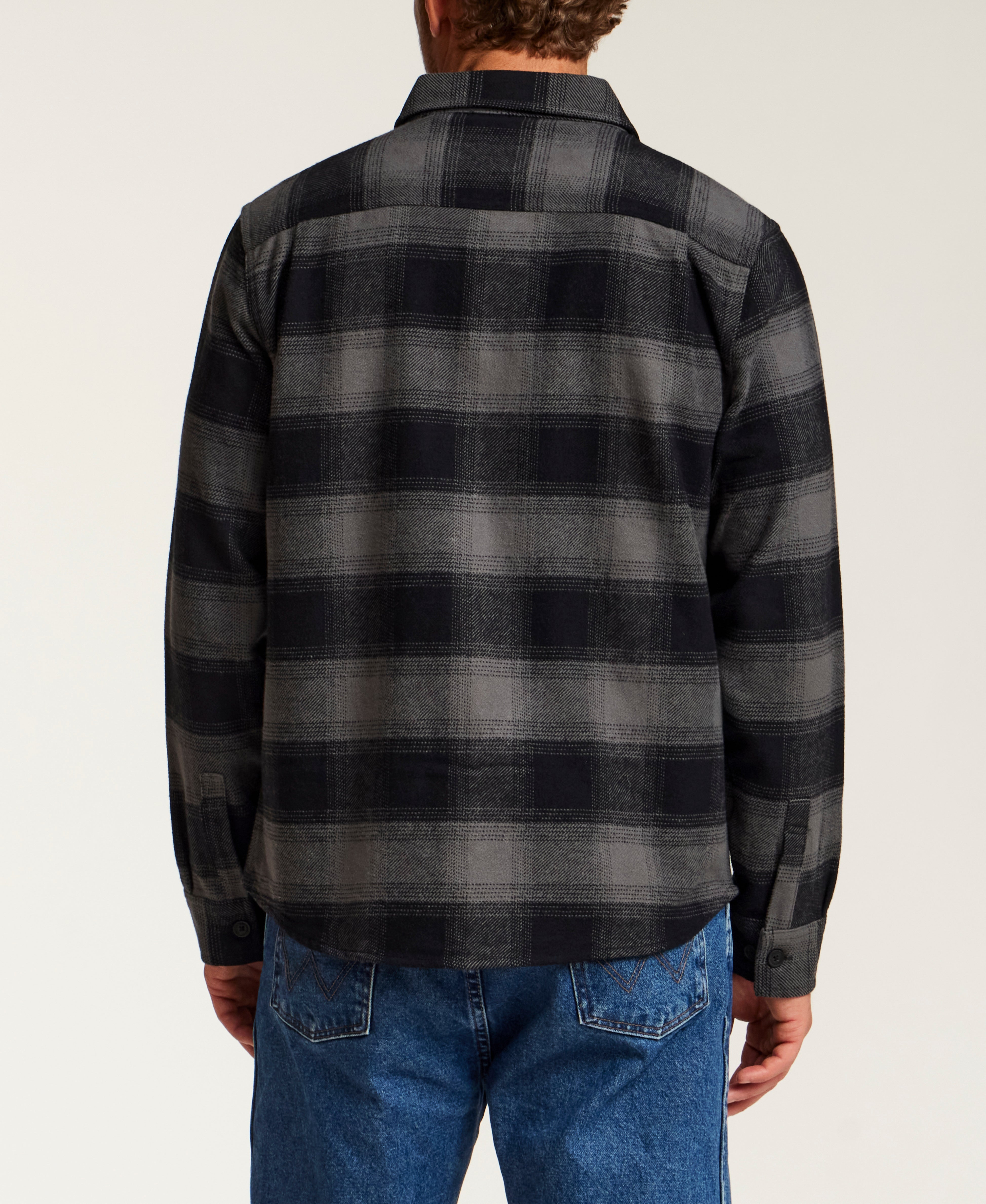 Lumberjack Plaid Shirt Jacket in Phantom