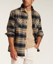 Lumberjack Plaid Shirt Jacket in Poppy Seed