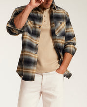Lumberjack Plaid Shirt Jacket in Poppy Seed